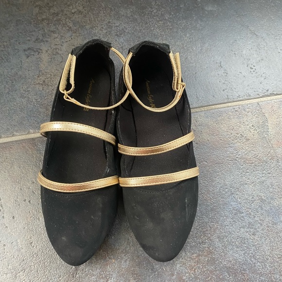 Ballet flats with ankle straps 1 - Picture 3 of 9